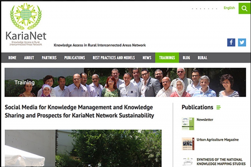 Knowledge Access for Rural Inter-connected Areas Network (KariaNet) in the Near East and North Africa Region